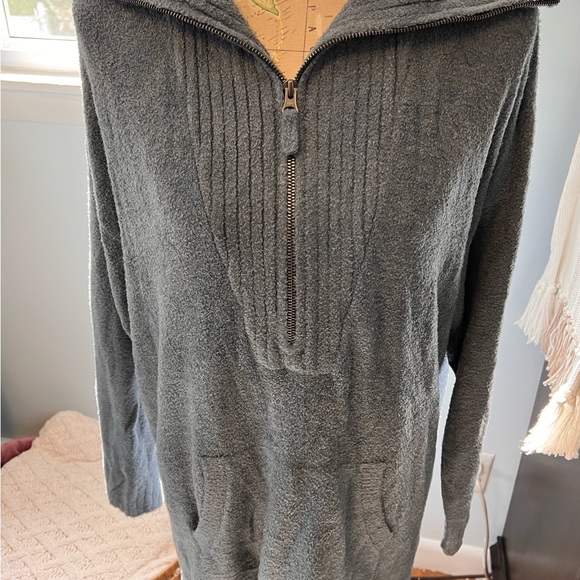 Like New Barefoot Dreams Cozy Chic Lite Plus Size 1/2 Zip Sweater - Picture 10 of 10